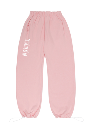 (3단쭈리)백하트 스트링 와이드팬츠