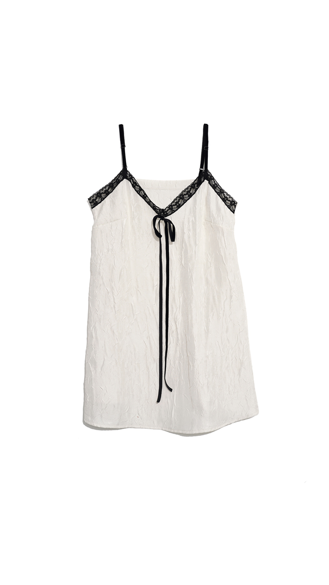 CRUMPLED SLIP TOP_IVORY