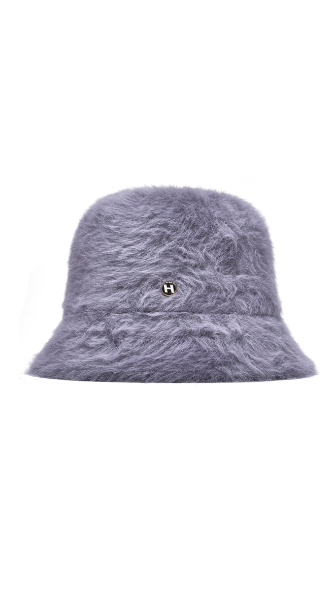H fur bucket hat 4color