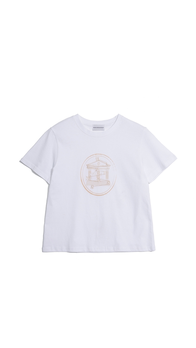 H-S 콜럼 레귤러 티셔츠 2color