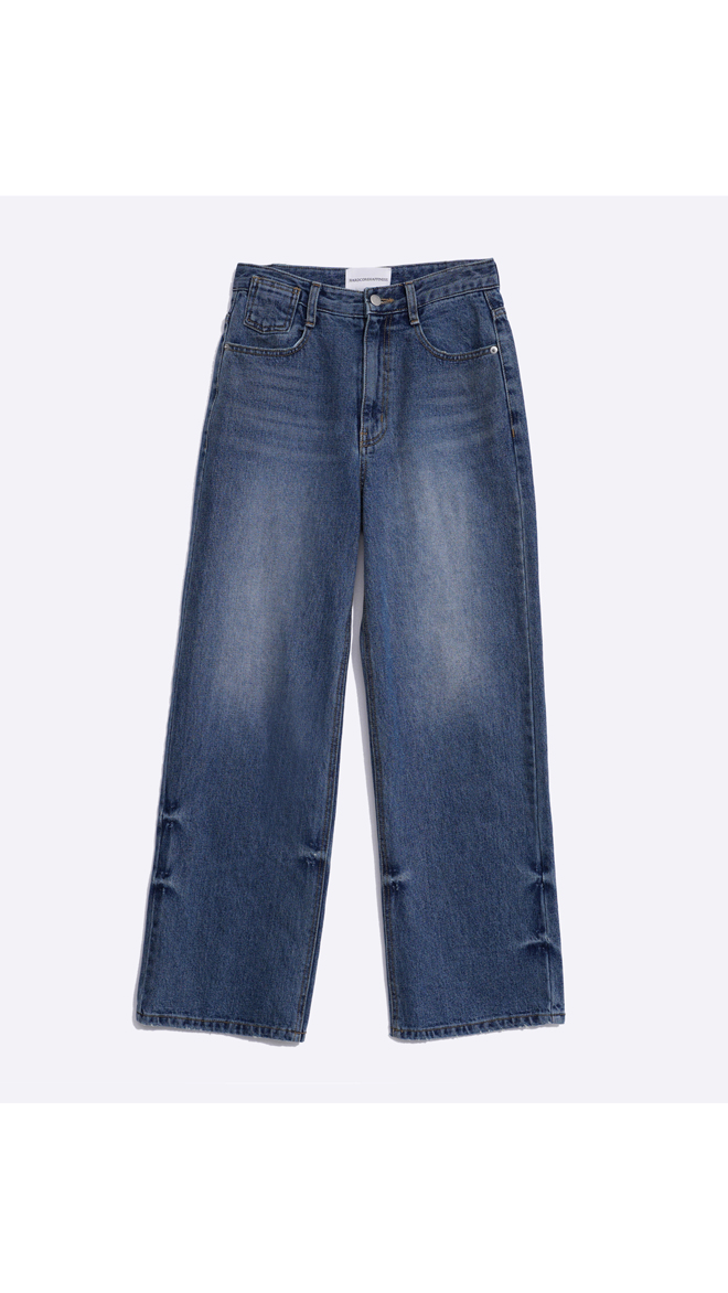 WIDE FIT DMG WASHING DENIM