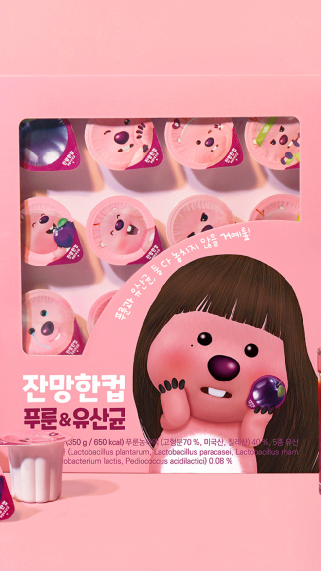잔망한컵 푸룬&유산균 캡슐