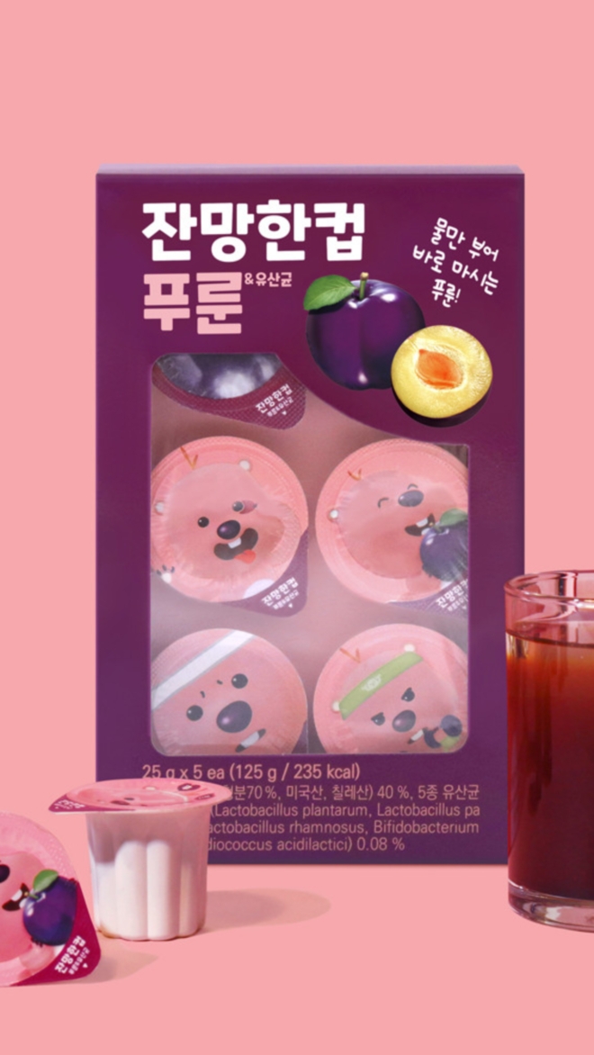잔망한컵 푸룬&유산균 캡슐
