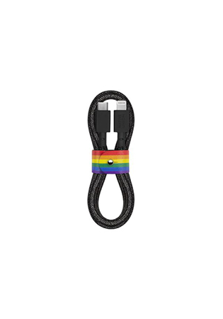 BELT CABLE PRIDE CHARCOAL (USB-C TO Lightning)