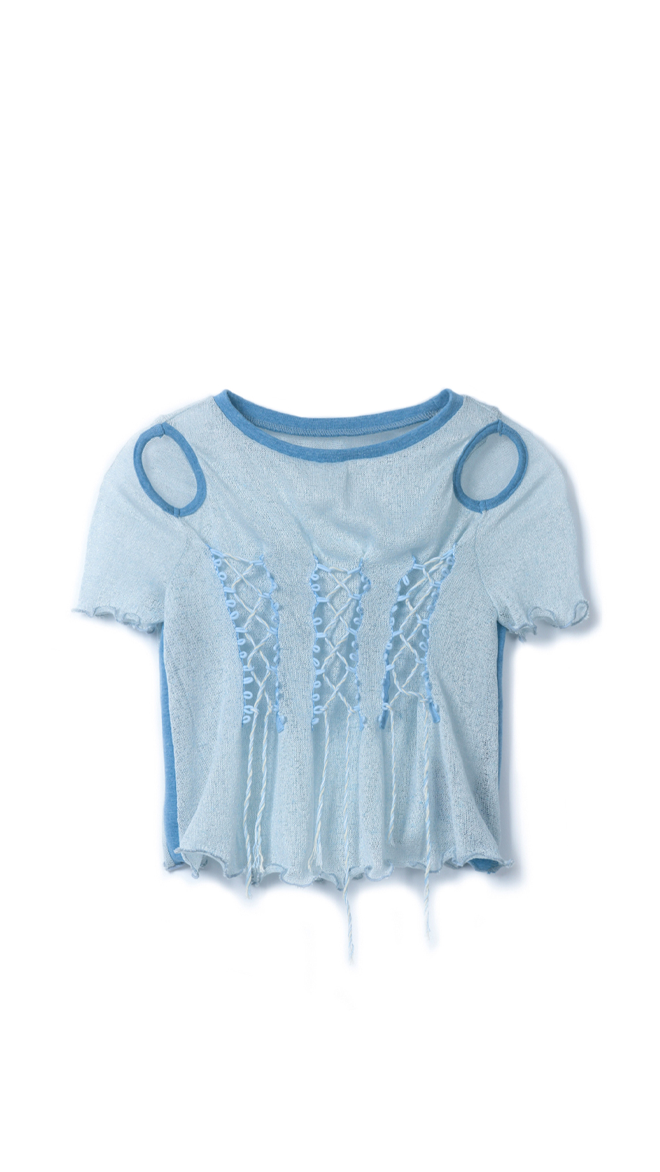 Cut-out Rope T-Shirt