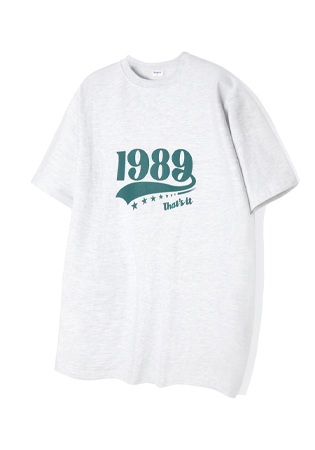 올드스쿨 1989 반팔티 [라이트그레이]