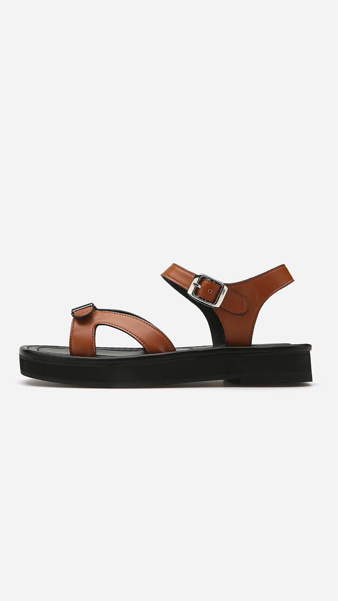 스티치 버클 스트랩 샌들 412324012 (2.5cm/3colors)