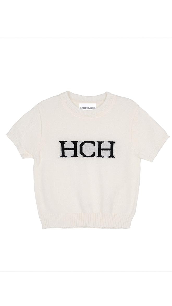 HCH 라운드넥 니트_화이트