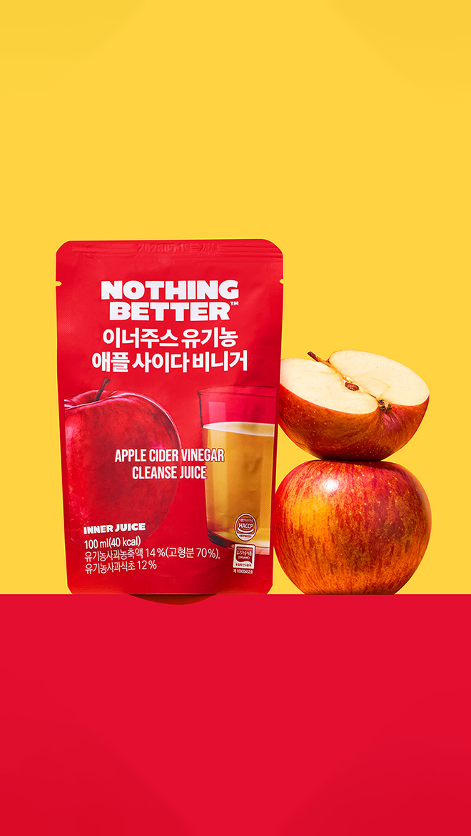 이너주스 애사비 유기농 애플사이다비니거 100ml x 24포 (1박스)