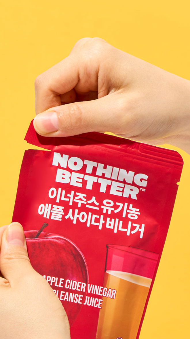 이너주스 애사비 유기농 애플사이다비니거 100ml x 24포 (1박스)
