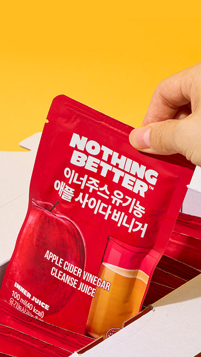 이너주스 애사비 유기농 애플사이다비니거 100ml x 24포 (1박스)