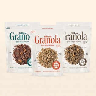 발보아 그래놀라 200g 3종 세트(카카오,통곡물,흑임자)