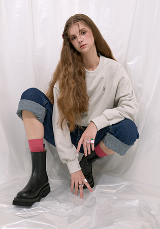 [★ITZY류진 착용] 라운드 토 첼시부츠 412246002 (5cm/3color)