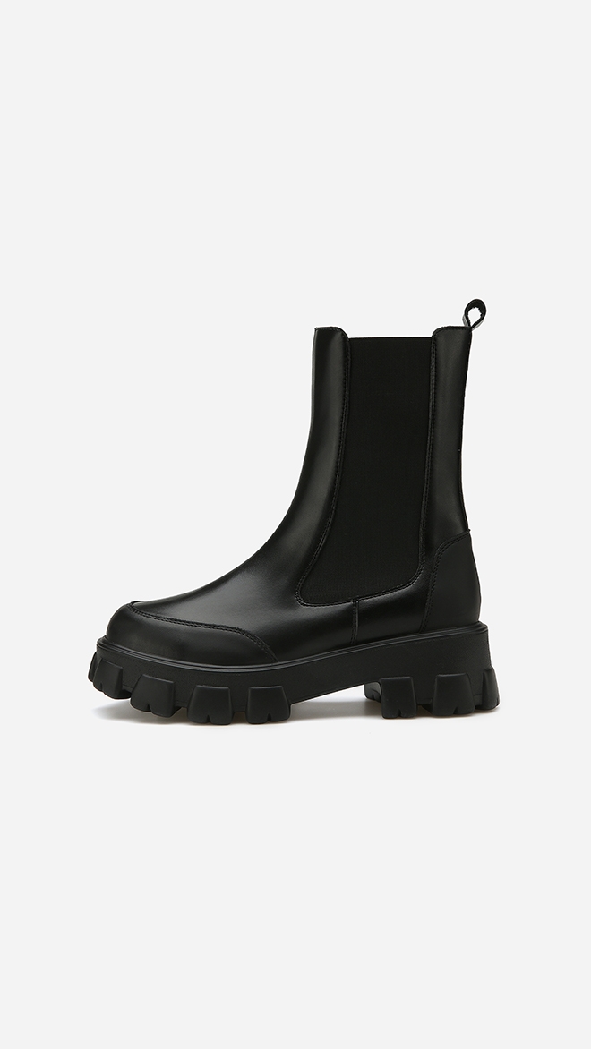 [★문가영 착용]청키 솔 첼시부츠 412346009 (5cm/2colors)