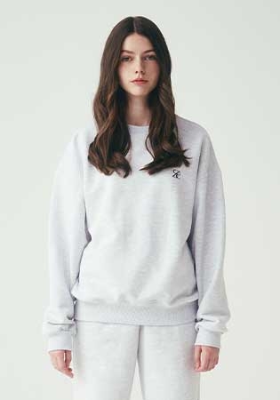 다정 PICK✨ [★조아람 착용] SAC 로고 오버핏 스웨트셔츠 멜란지그레이 4W2333001