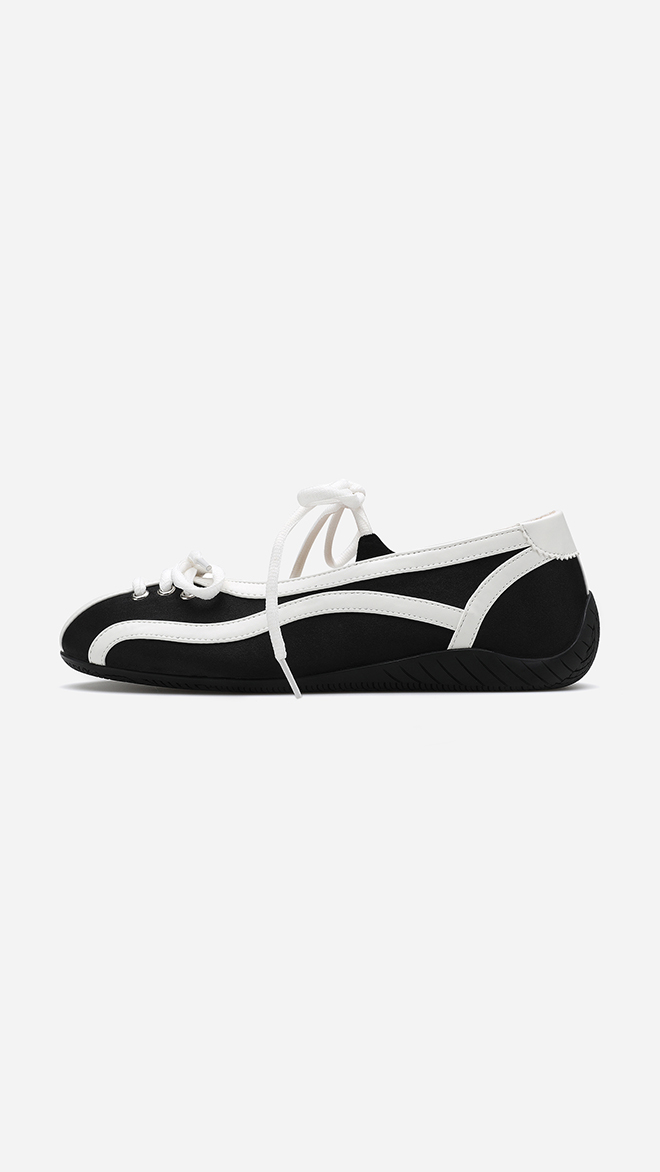 (10/7 예약배송) 앨리 플랫 스니커즈 412430008 (2cm/2colors)