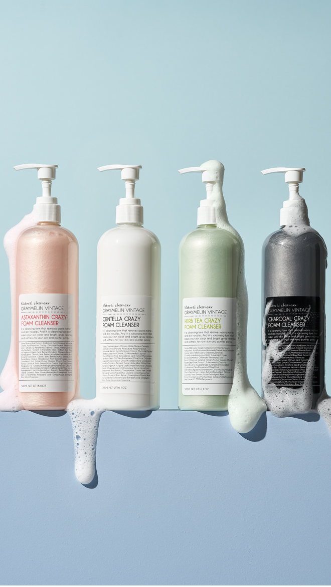 크레이지 대용량 폼클렌져 500ml [4종 1택]