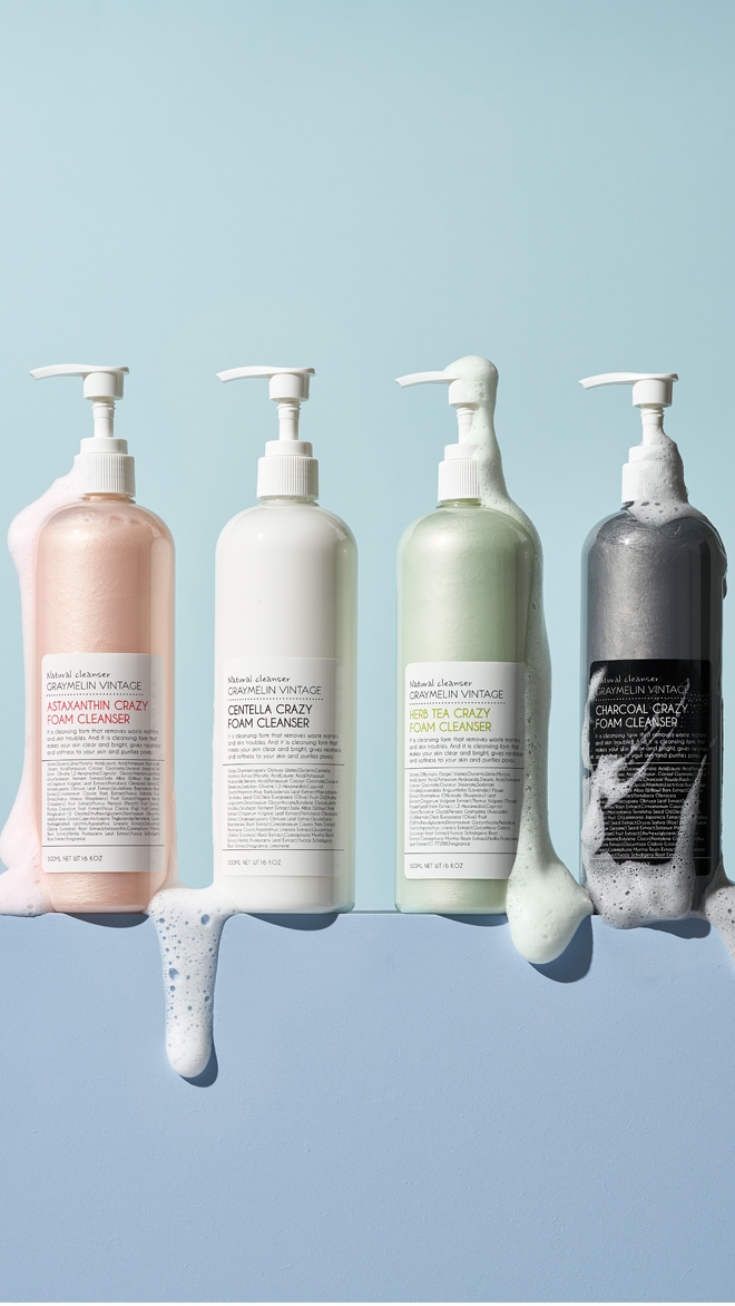 크레이지 대용량 폼클렌져 500ml [4종 1택]