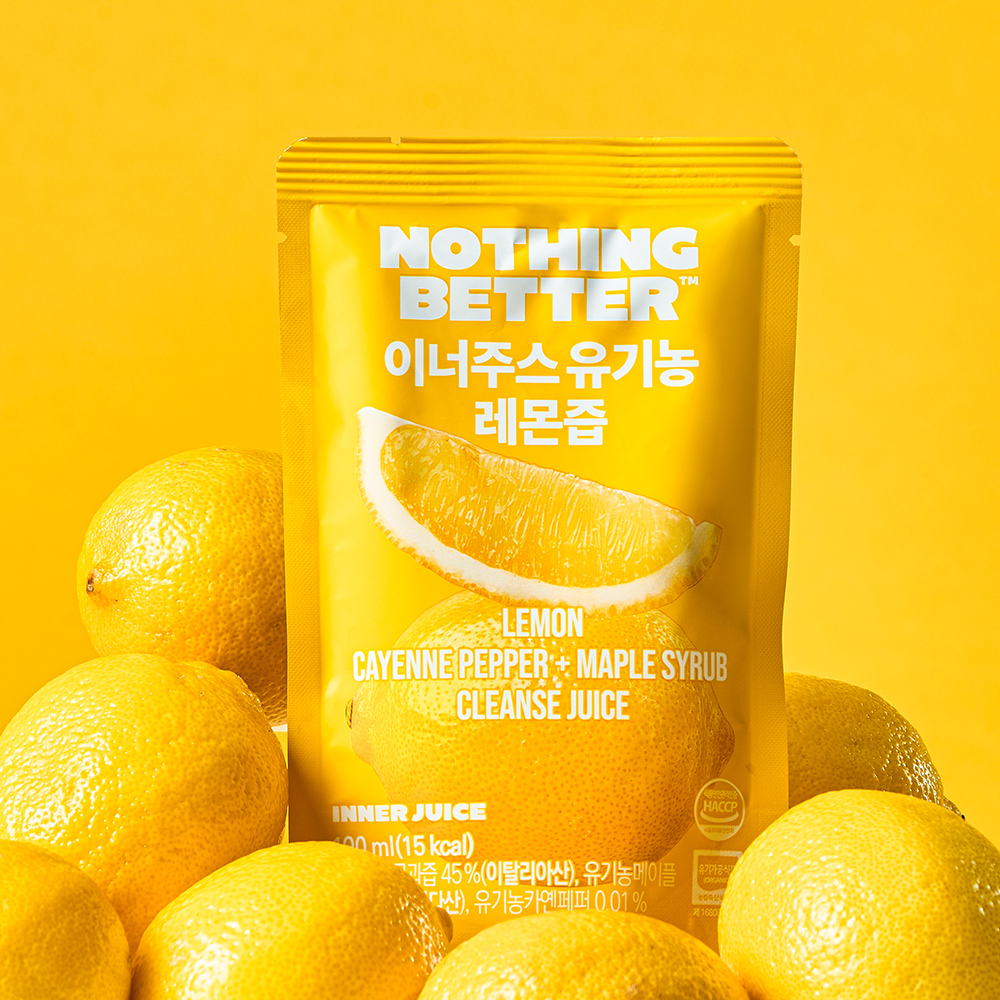 이너주스 애사비 유기농 레몬즙 100ml x 24포 (1박스)
