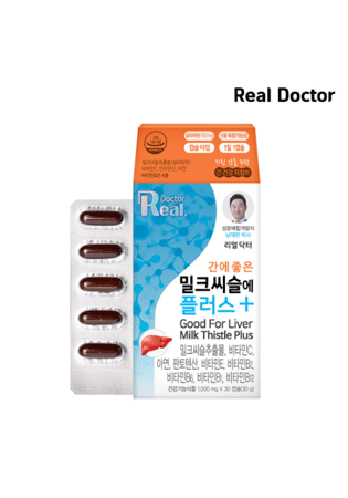 리얼닥터 간에좋은 밀크씨슬에 플러스 2+1 실리마린 간겅강 활력 독소해소 밀크씨슬