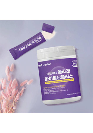 리얼닥터 콜라겐 화이트닝 플러스 2BOX 1BOX(2통) 저분자피쉬콜라겐 히알루론산 화이트닝