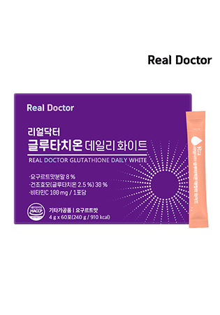 리얼닥터 글루타치온 데일리 화이트 1BOX 2개월 고함량 피부케어 이너뷰티 분말