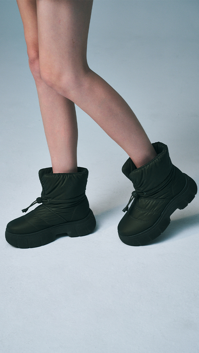 플러피 패딩부츠 412446011 (6cm/3colors)