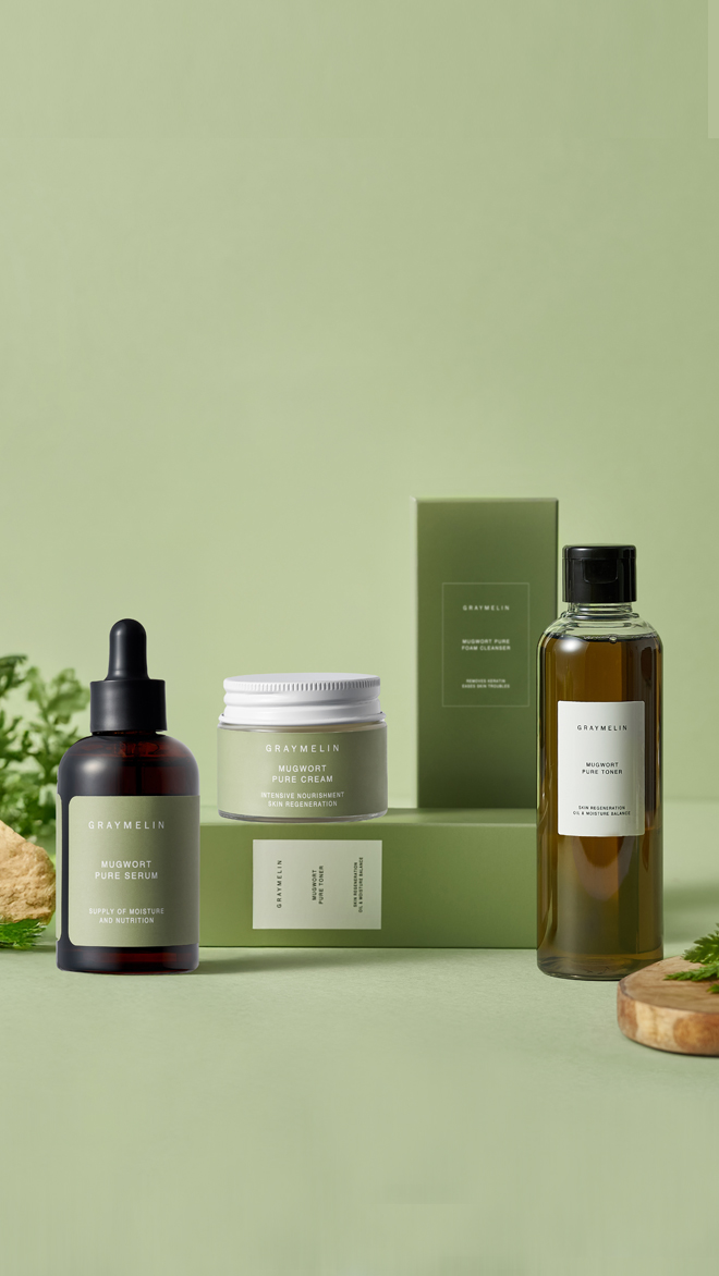 [케지민PICK][쑥 퓨어 3종 SET] 쑥 토너 200ml + 쑥 세럼 50ml + 쑥 크림 50g