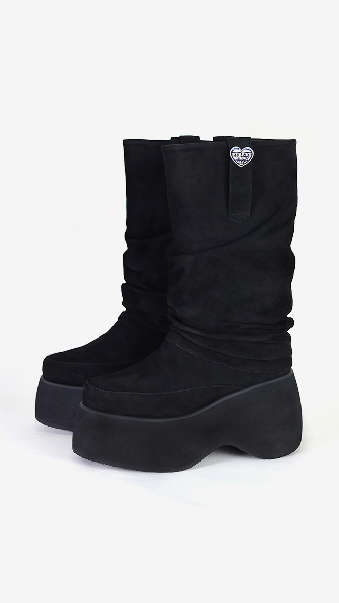 SMA SHOES LUXE LINE 소피아 리얼레더 플랫폼 부츠