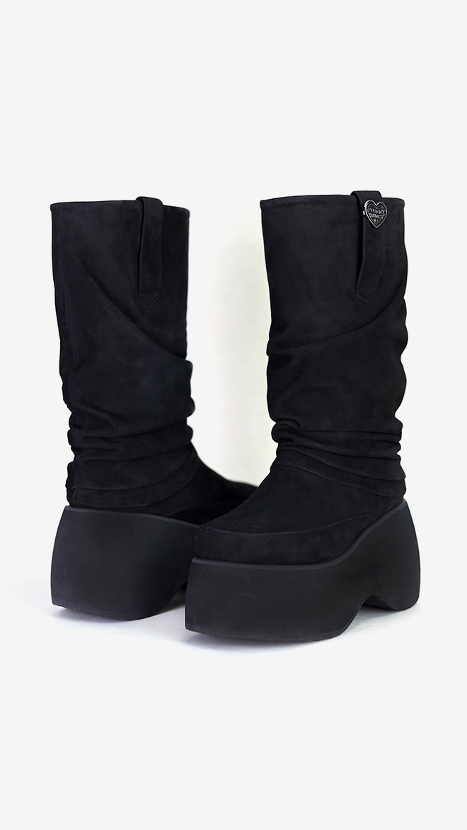 SMA SHOES LUXE LINE 소피아 리얼레더 플랫폼 부츠