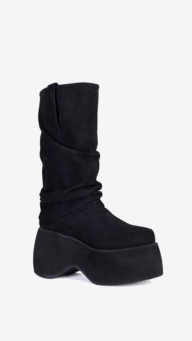 SMA SHOES LUXE LINE 소피아 리얼레더 플랫폼 부츠
