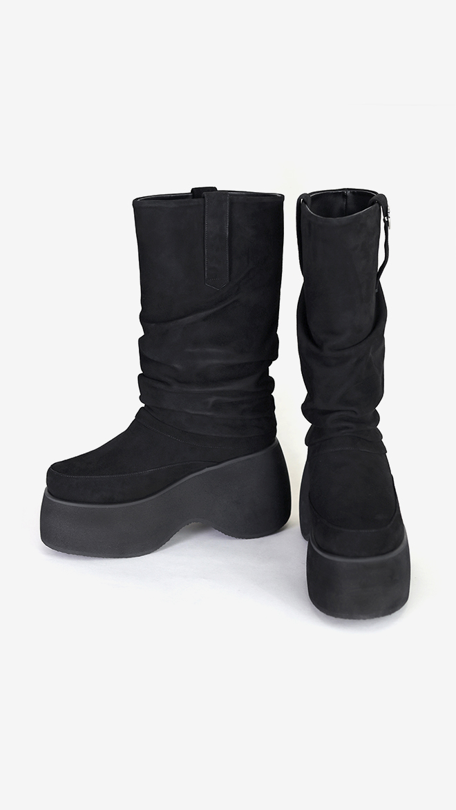 SMA SHOES LUXE LINE 소피아 리얼레더 플랫폼 부츠