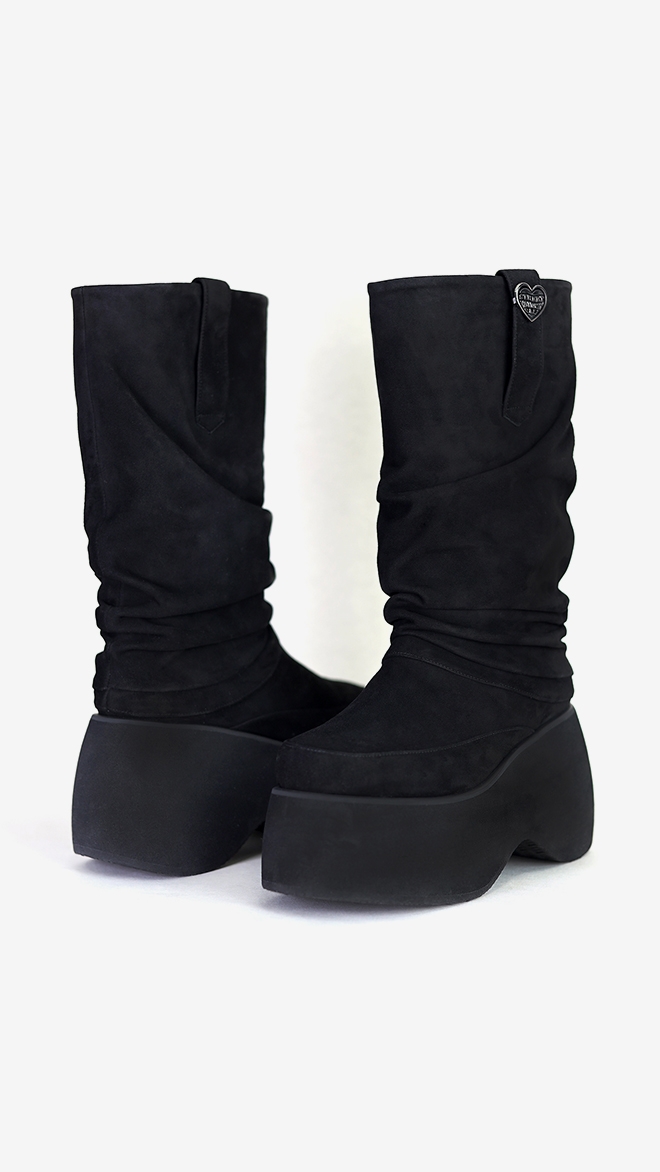 SMA SHOES LUXE LINE 소피아 리얼레더 플랫폼 부츠
