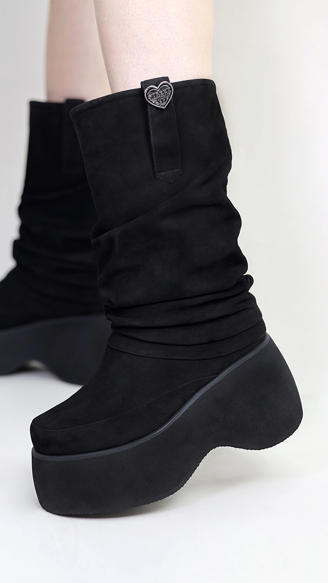 SMA SHOES LUXE LINE 소피아 리얼레더 플랫폼 부츠