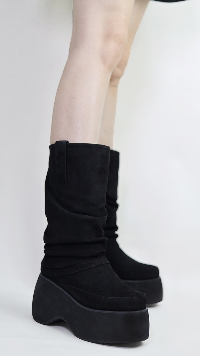 SMA SHOES LUXE LINE 소피아 리얼레더 플랫폼 부츠