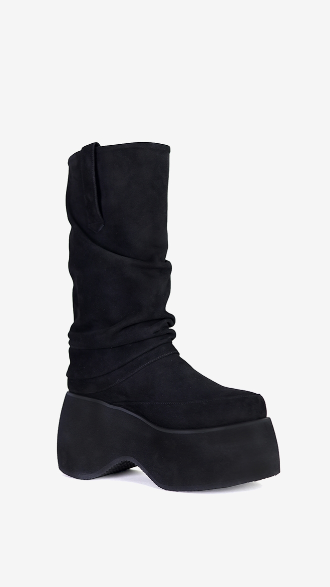SMA SHOES LUXE LINE 소피아 리얼레더 플랫폼 부츠