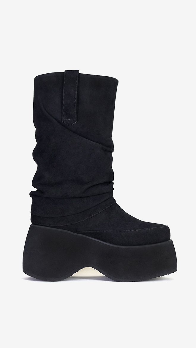 SMA SHOES LUXE LINE 소피아 리얼레더 플랫폼 부츠