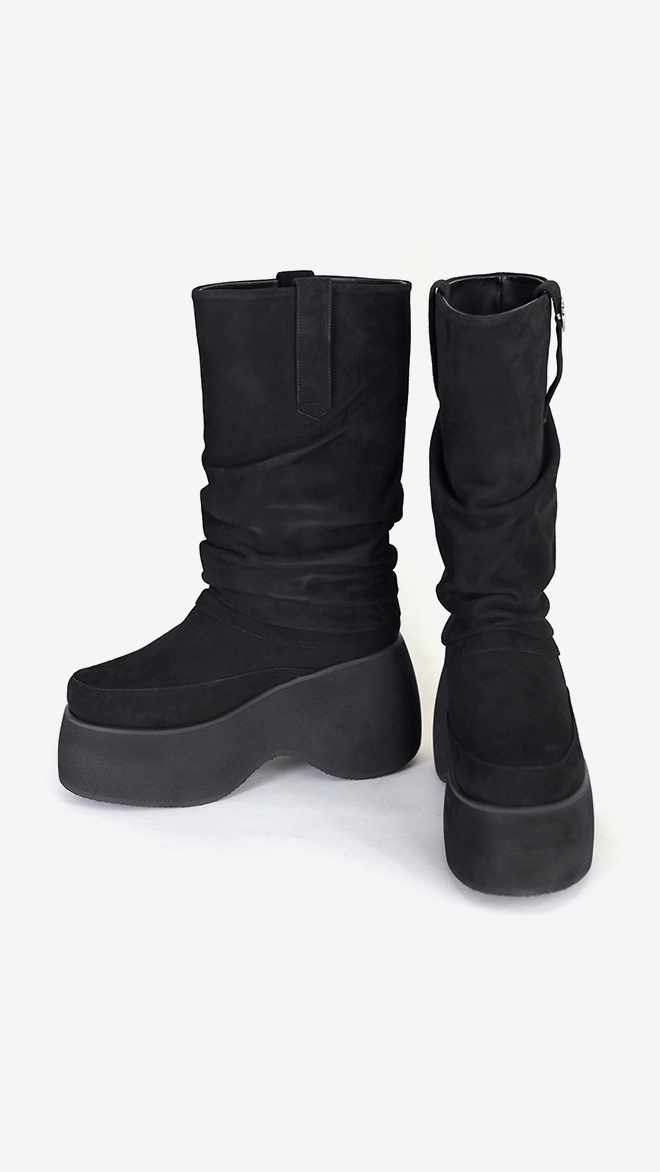 SMA SHOES LUXE LINE 소피아 리얼레더 플랫폼 부츠