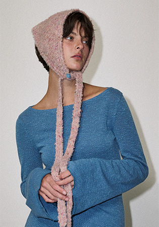 Triangle scarf Pink