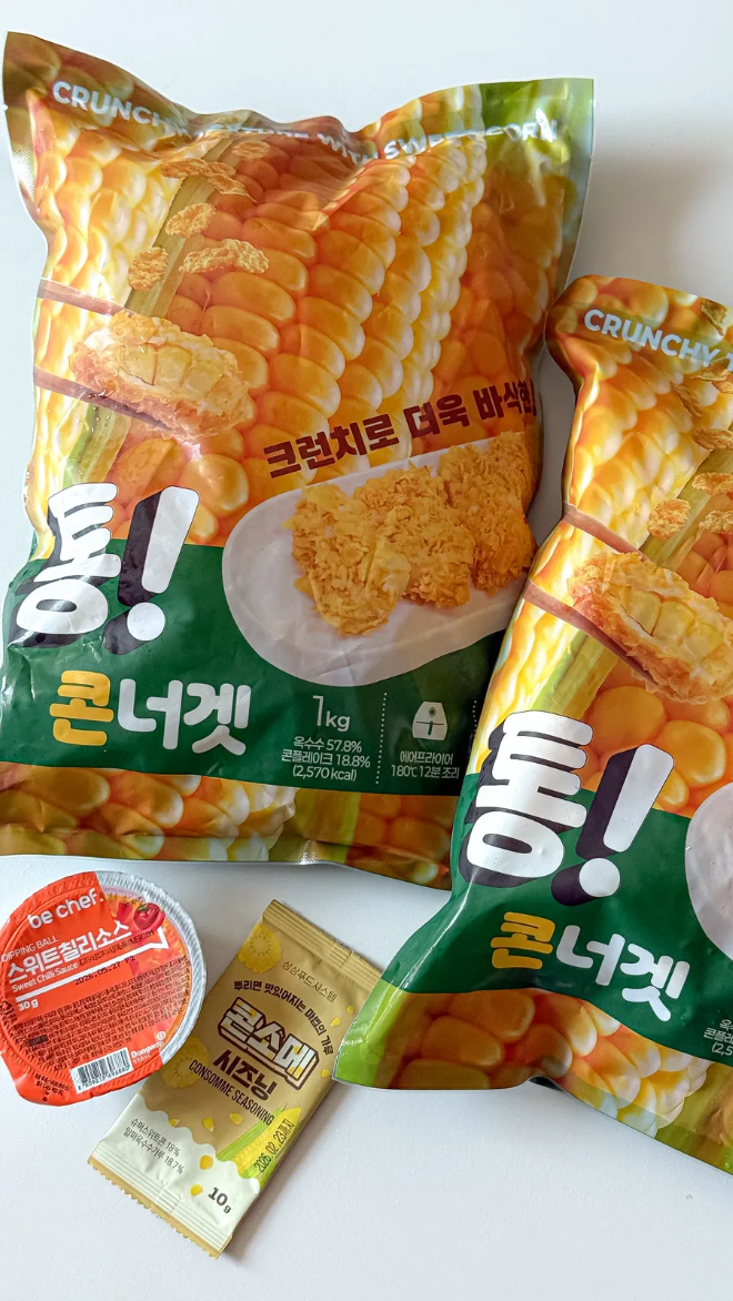 [경테이블 전용 할인링크🌽]한입톡톡 통!콘너겟 1kg