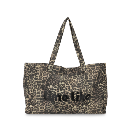 레오파드 쇼퍼백 Brown