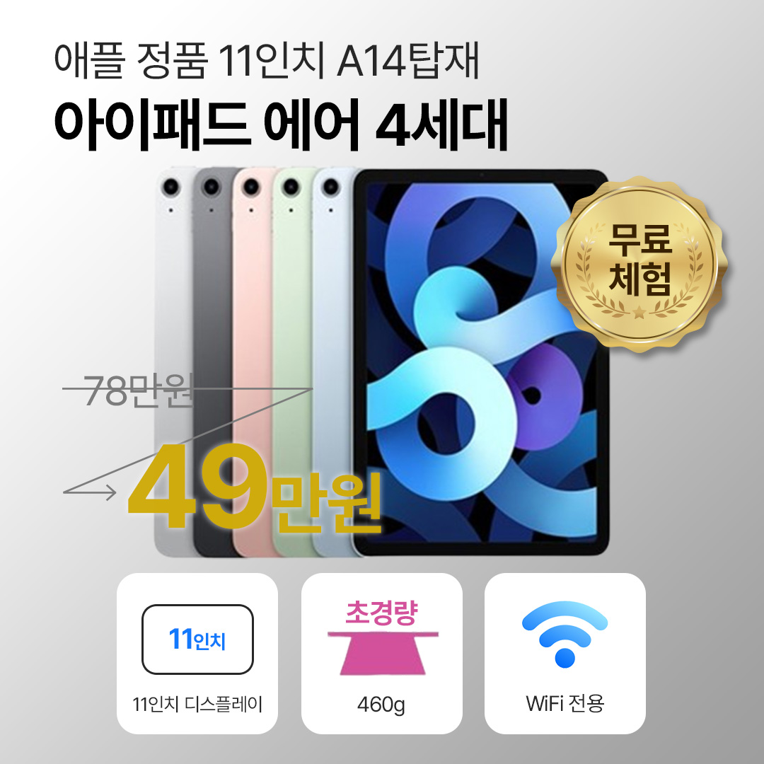 아이패드 에어 4세대 64GB 와이파이 전용