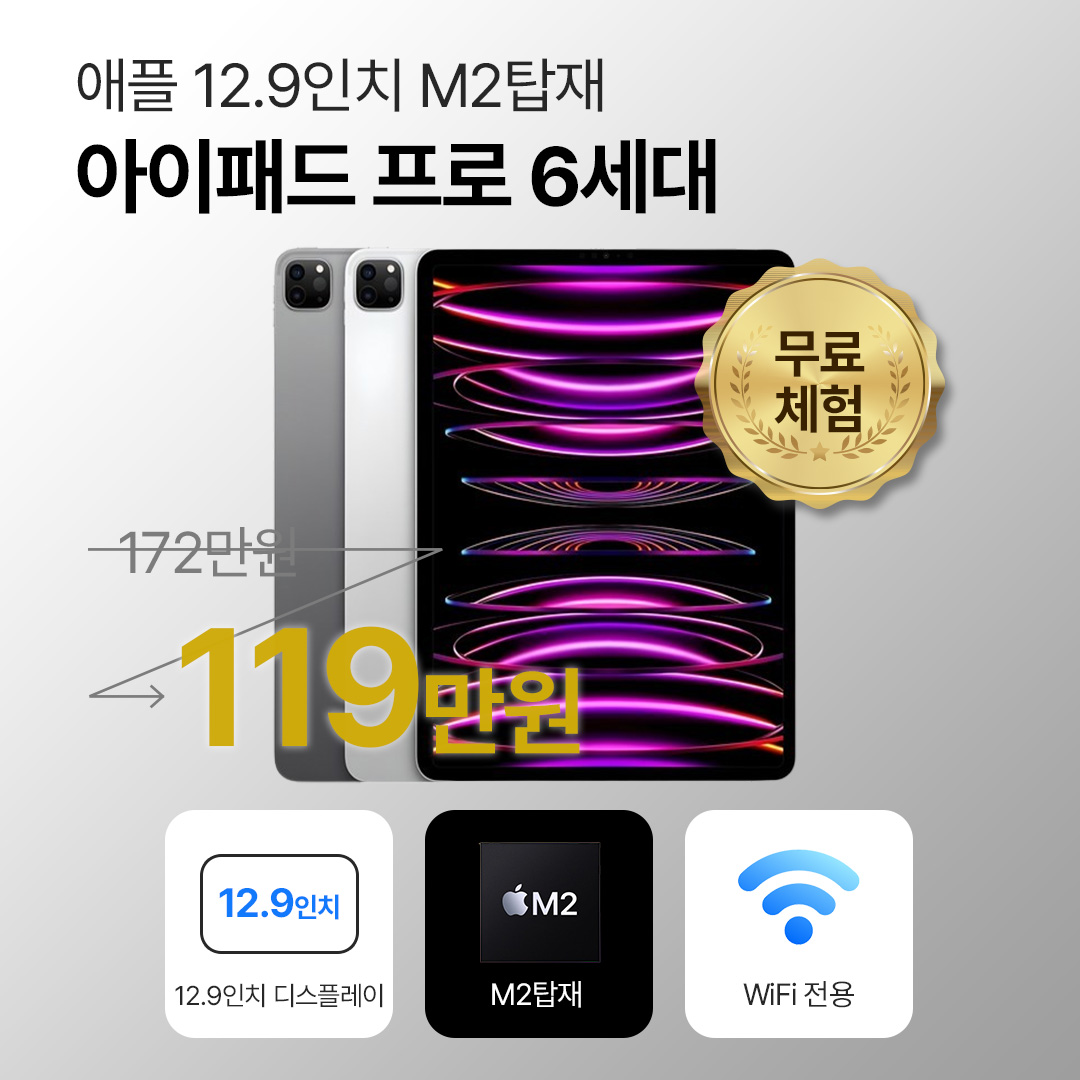 아이패드 프로 12.9인치 6세대 M2탑재 WiFi전용