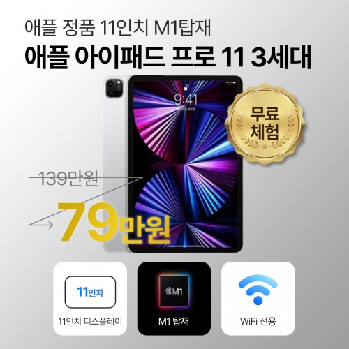 애플 아이패드 프로 3세대 WiFi전용 11인치 스페이스 그레이 M1