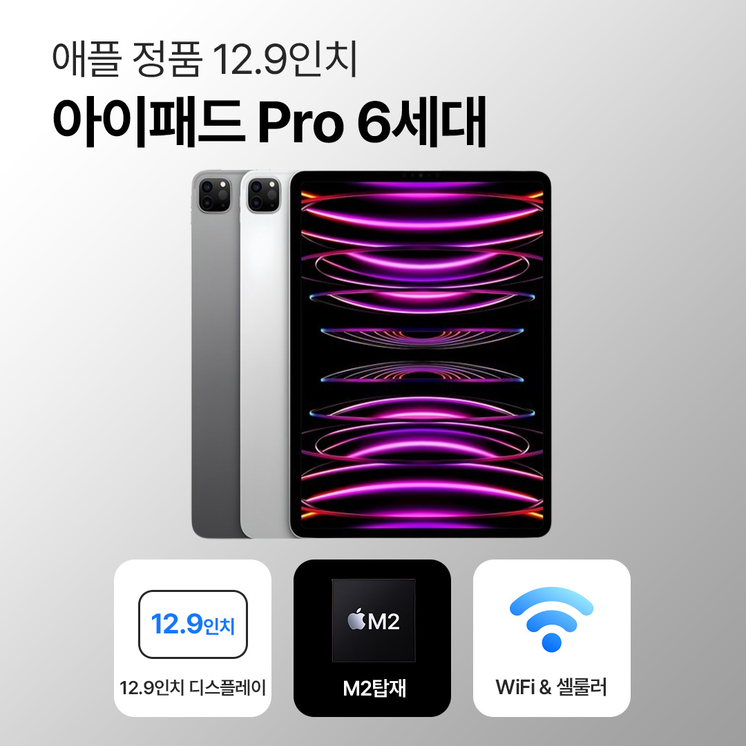 [블루투스 키보드/무료증정]애플 아이패드 프로 6세대 12.9인치 M2