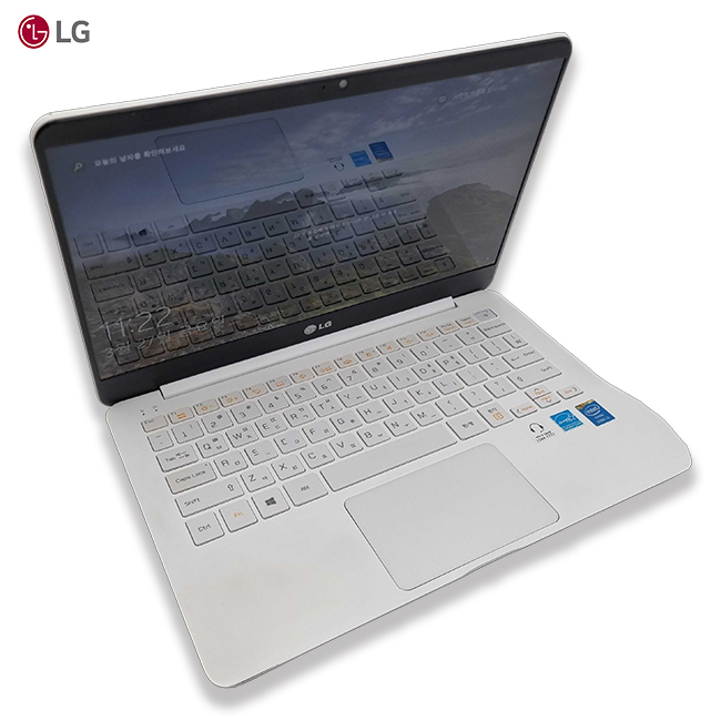 리퍼비시 LG 화이트 그램 Intel HD 그래픽 13.3인치 가벼운 휴대성 리퍼 노트북