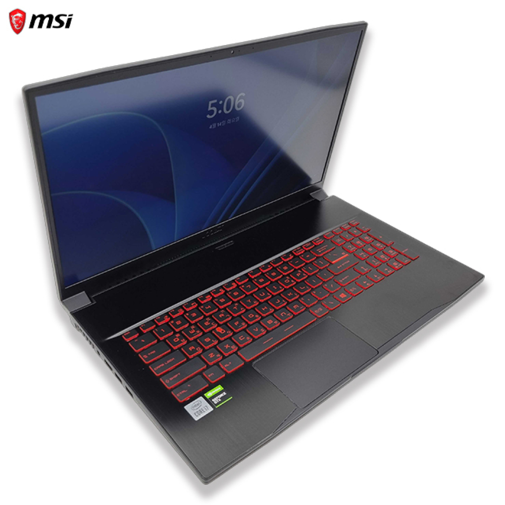 리퍼비시 MSI i7 10TH RAM 16GB GTX 1650 1.5TB 17인치 리퍼 노트북