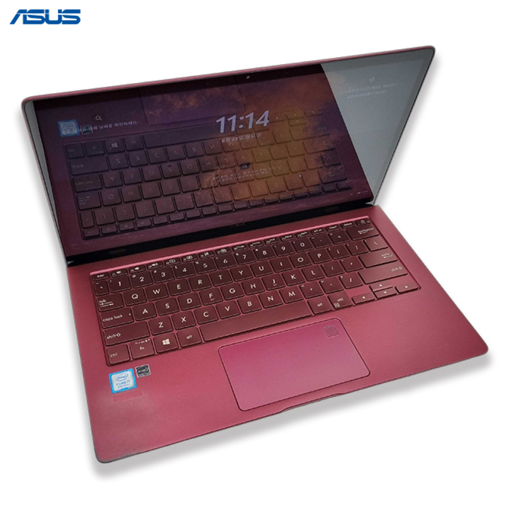 리퍼비시 ASUS 버건디레드 i7 8TH SSD 512GB 13인치 리퍼 노트북