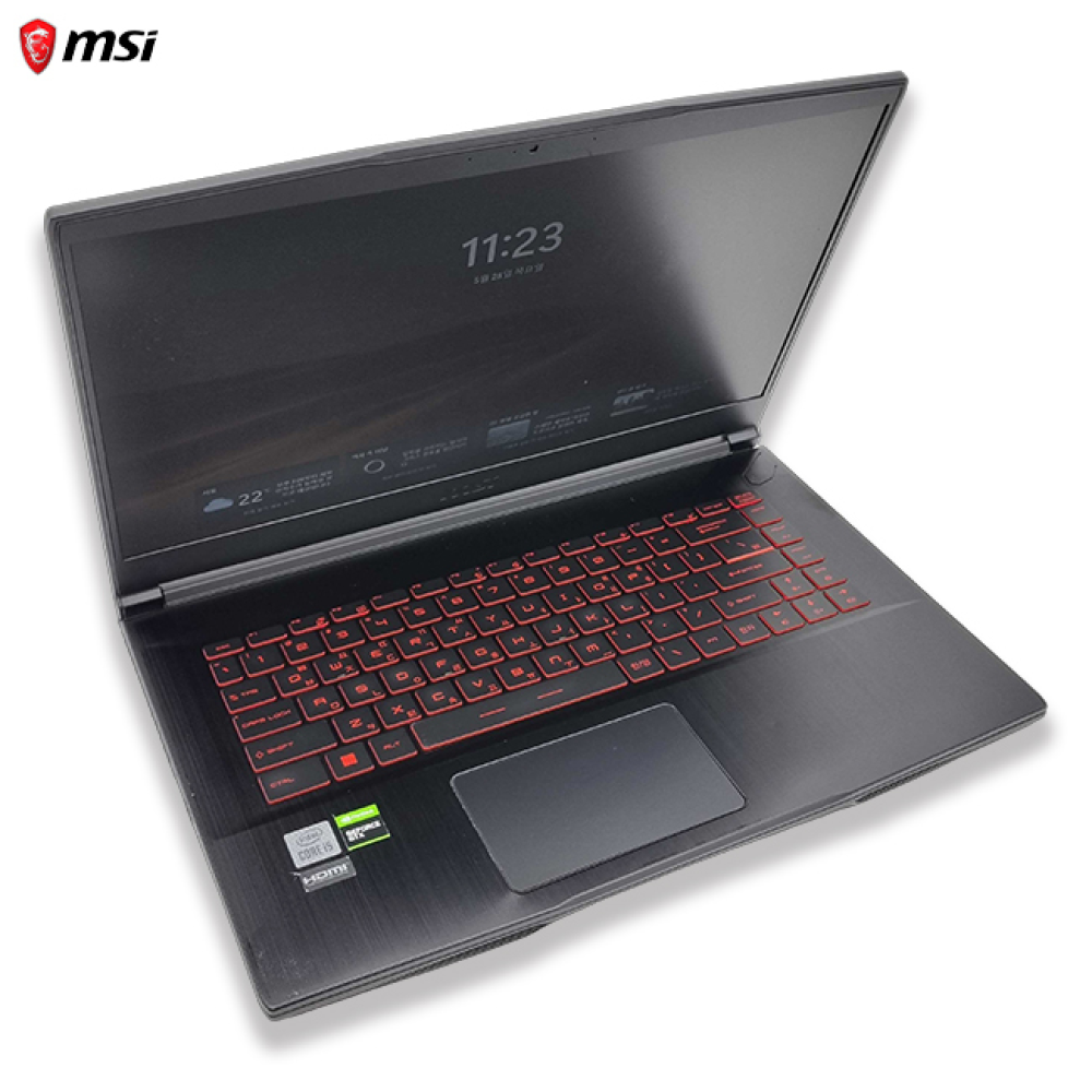 리퍼비시 MSI i5 10TH RAM 16GB GTX 1650 1.2TB 15.6인치 게이밍 리퍼 노트북