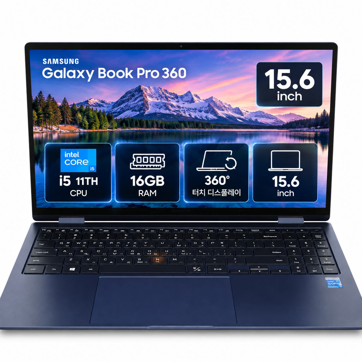 [8월11일하루파격특가]리퍼비시 삼성 갤럭시북 PRO 360 i5 11TH RAM 16GB 15.6인치 터치스크린 리퍼 노트북